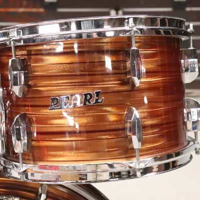 Pearl Tiger Eye Pearl 4pc Drum Kit Set 22/16/13/12" Vintage 1970's MIJ image 5