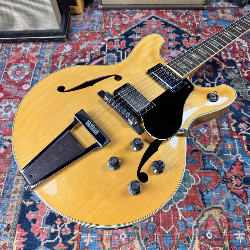Yamaha SA60 Natural Semi-Hollow 335 Style Vintage 1974 w/Case image 1