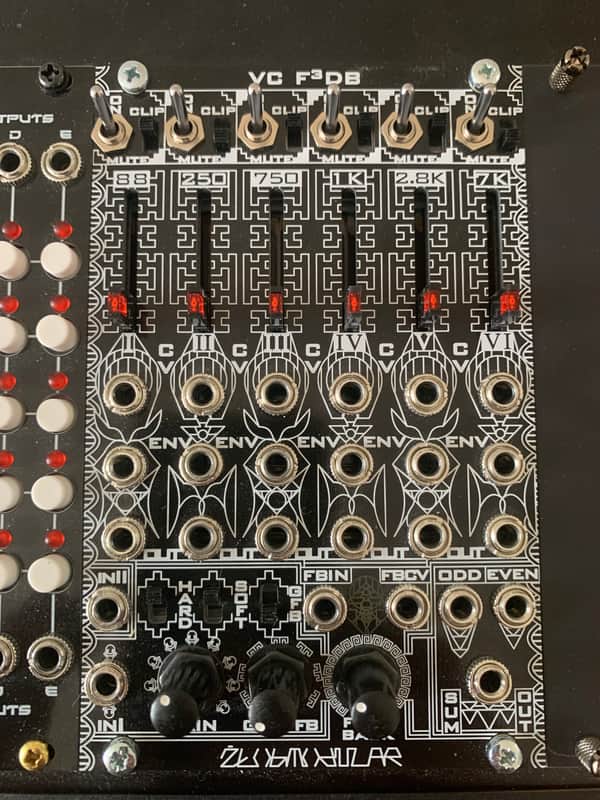 Żłob Modular F3DB Eurorack Fixed Filter Bank Module 2024 Black image 1