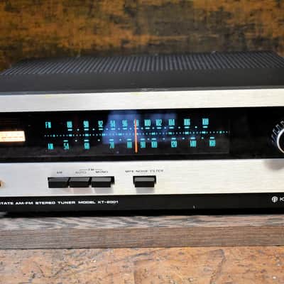 Kenwood KT-2001  vintage tuner Silver/Black Tested Working Free Shipping #160 image 2