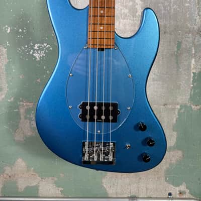 Sadowsky MetroExpress 21-Fret Vintage M Bass Roasted Maple Fingerboard 4-String - Solid Ocean Blue Metallic High Polish image 2