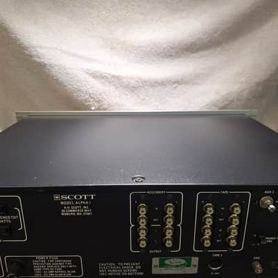 H.H. Scott Alpha 1 Preamp Recapped/Working Alpha 1 Late 1970's - Silver/Aluminum image 12