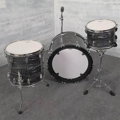 Used Ludwig Classic Maple 3pc Drum Set Vintage Black Oyster - Good image 5
