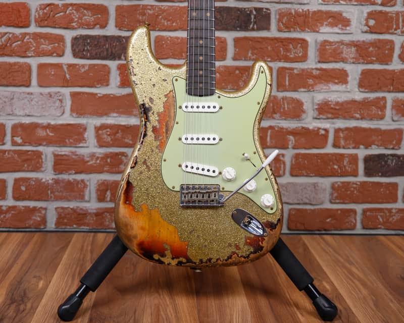 Fender Custom Shop SR25 61 Stratocaster Super Heavy Relic Gold Sparkle over 3-Color Sunburst 2025 w/OHSC image 1