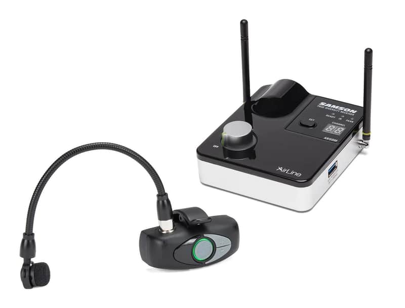 Samson AirLine AWXm Wind Instrument Wireless System with HM60 Horn Microphone (ATX/AR99m). K Band image 1