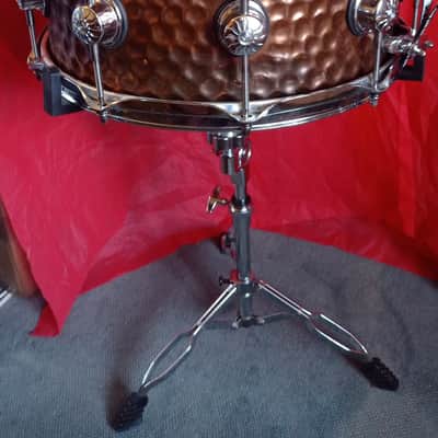 Natal Drums 14x6.5" Hand Hammered Steel Snare Drum - Old Bronze (Excellent Condition) image 5