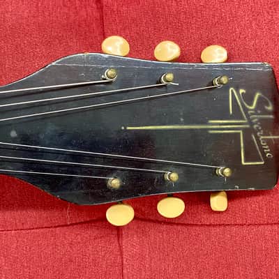 Silvertone H708 by Harmony Acoustic Archtop Guitar 1947 - Sunburst image 11