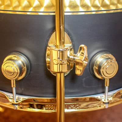 DW Collector's Gold Leaf Rally Stripe Over Ebony Kit - 20,10,12,14 - SO#1153902 image 7