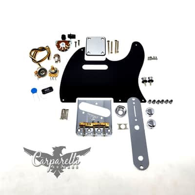 Carparelli Hardware Set for Tele (SET C) - Chrome, Black or Gold image 1