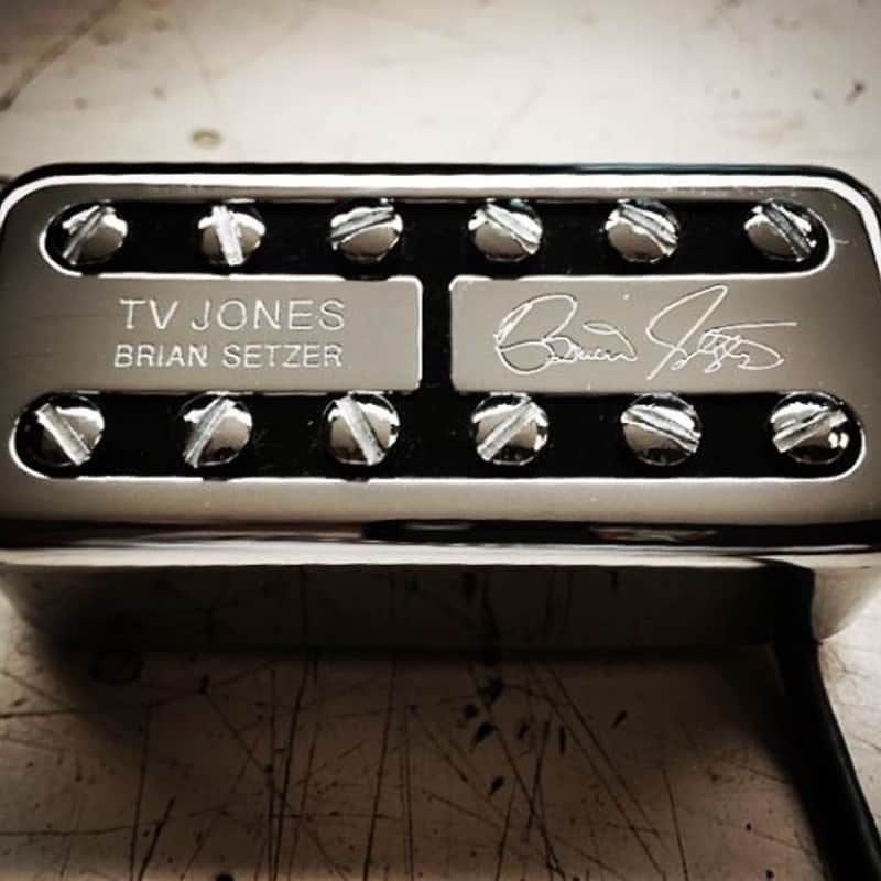 2024 TV Jones Brian Setzer Universal Mount Neck Pickup Chrome