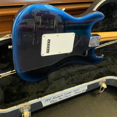 Fender Strat Plus Deluxe with Maple Fretboard 1991 - Blue Pearl Burst - UPGRADED LACE SENSOR BLUE S/ SILVER S/ RED Hum - FENDER HARDSHELL CASE (Center Latch Broke) image 11