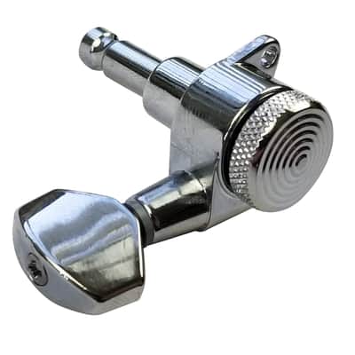 Jin Ho Locking Guitar Tuners Chrome 6 In-line Machine Heads Tuning Pegs 19:1 image 4