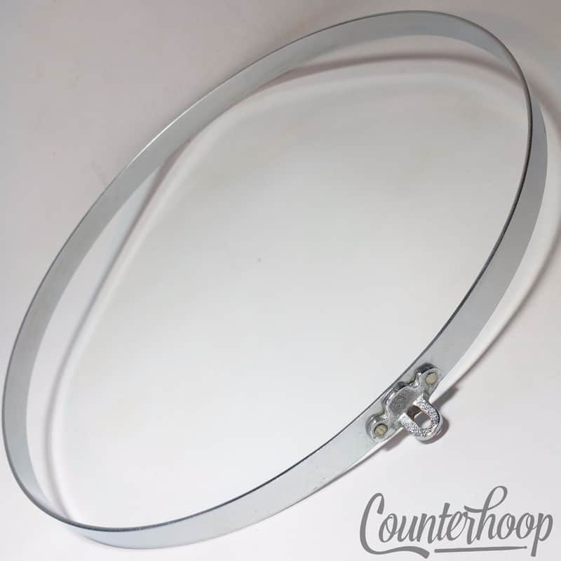 Gretsch 14"Straight Stick-Chopper Chrome Snare Drum Batter Rim/Hoop-Strainer Mnt image 1