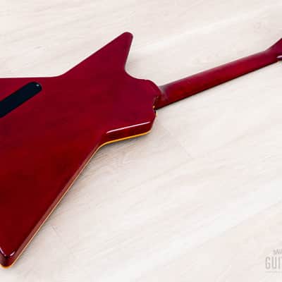 1983 Gibson Explorer E2 CMT Vintage Guitar Cherry Sunburst Flame Top w/ Dirty Fingers, Hangtags & Case image 14