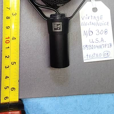 Electro-Voice N/D308 Dynamic Cardioid Microphone with Pivoting Head 1990's - Black image 6