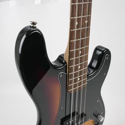 Fender Precision Jazz Bass with Maple Fretboard 2022 - 3-Color Sunburst image 5