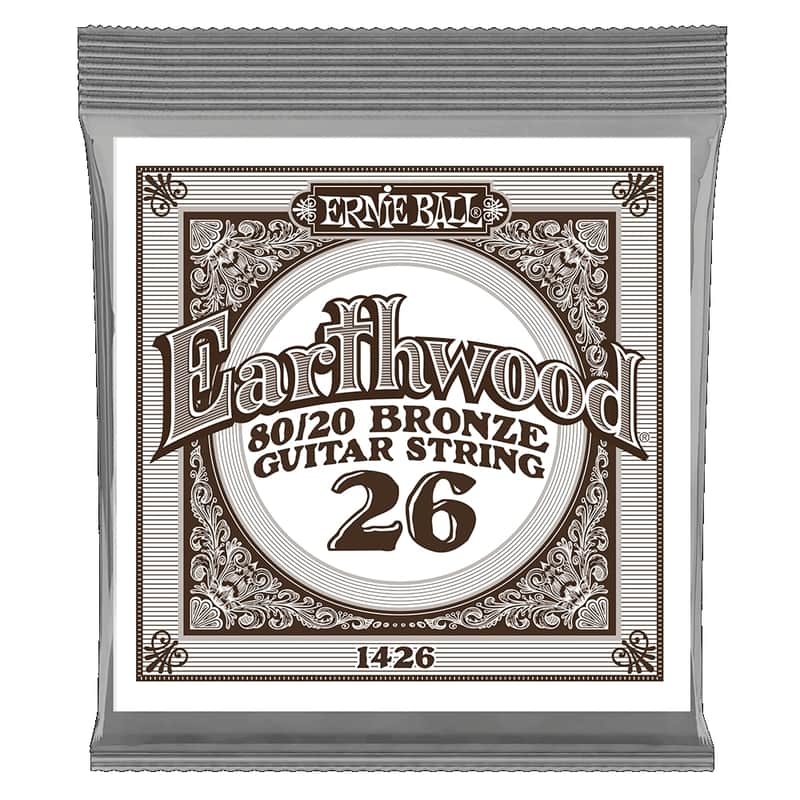 Ernie Ball .026 Earthwood 80/20 Bronze Guitar Strings 6 Pack image 1