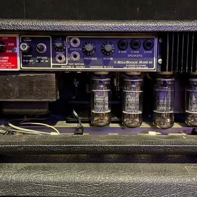 Mesa Boogie Mark III Simul-Class 3-Channel 75-Watt Guitar Amp Head 1987 - Red Stripe image 2