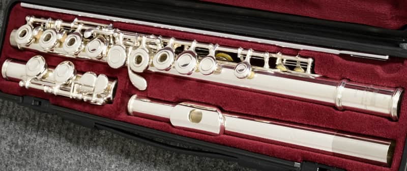 Yamaha YFL-271S II Open Hole Flute, Silver Plated, Offset G, Split E Japan image 1