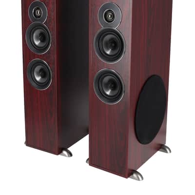 Rockville TM80C Cherry Powered Home Theatre Tower Speakers 8" Sub/Bluetooth/USB image 6
