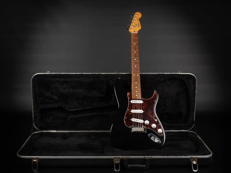 1990 Fender American Standard Stratocaster RW - Black | USA Vintage Rosewood Fretboard Kinman Blues Noiseless Pickups PLEK | OHSC image 1