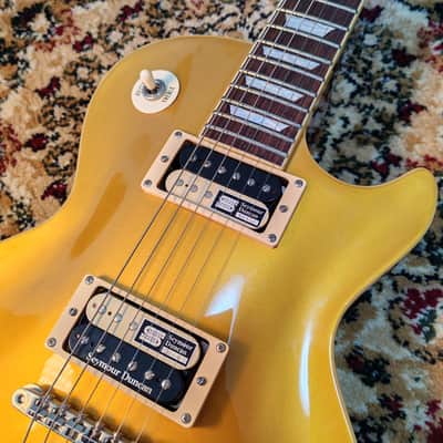 ESP Edwards Les Paul Gold Top E-LP-STD w/ Seymour Duncan PU, Japan MIJ image 5