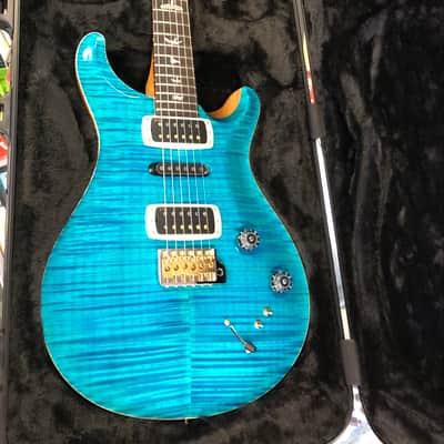 2025 PRS Modern Eagle V 10 Top Electric, Carrol Blue with Hardshell Case image 4