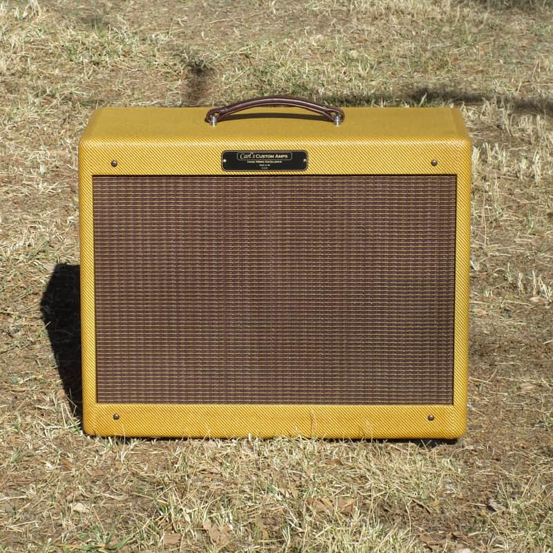 Carl's Custom Amps1x15 Lacquered Tweed Extension Cabinet 50's Weber Alnico Speaker image 1