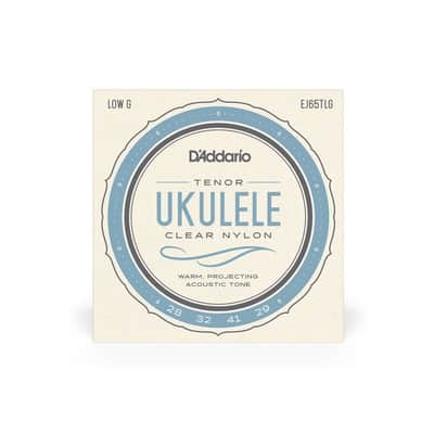 D'Addario Pro-Arte' Clear Nylon Tenor Low G Ukulele Strings - EJ65TLG image 2