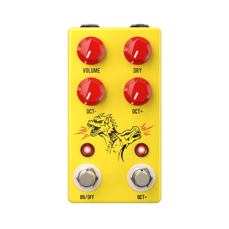JHS Double Dragon Lo-Fi Octave Device - Yellow image 1