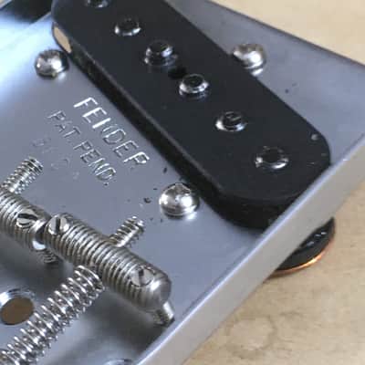 Vintage 1959 Reissue Fender Pat Pen Stamped Tele USA Bridge Plate Patina Aged Relic Telecaster + Saddles Pickup image 7