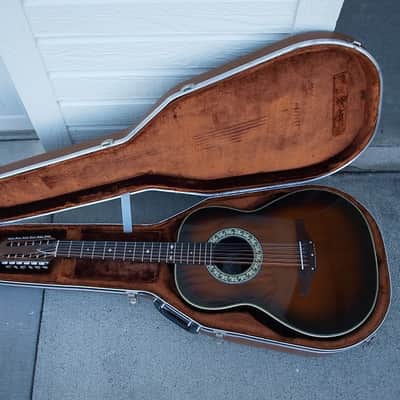 Ovation 1115-1 12-string acoustic guitar- brown sunburst- Reduced image 6