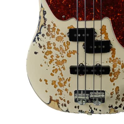 1993 Fender Custom Shop ‘50s P/J Precision Jazz Bass Olympic White Relic image 8