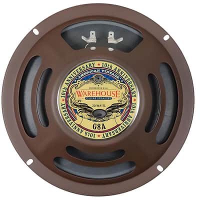 WGS 8" G8A Alnico Guitar Speaker | 20 Watts | Warehouse Guitar Speakers | 4 Ohm image 1