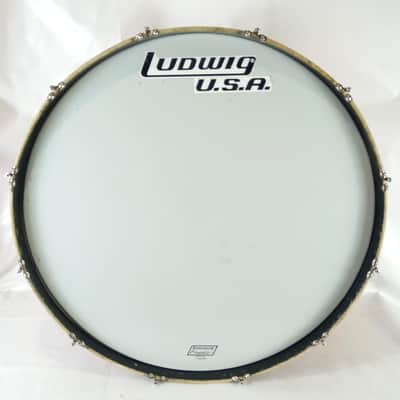 Ludwig 16x32"Deluxe Concert Bass Drum Vintage60s 3P African Mahogany Red Sparkle image 2
