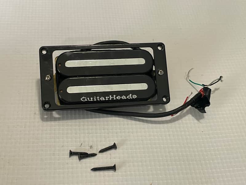2000's GuitarHeads Megametal Dual Blade Bridge Humbucker Guitar Pickup w/ Ring 15k image 1