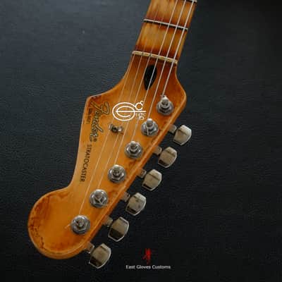 Fender Stratocaster Galaxy Blue Heavy Aged Relic by East Gloves Customs (Very Rare) image 18