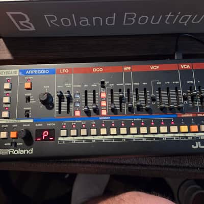 Roland JU-06A AND Roland JX-8 Boutique Series Synthesizer Modules With Stand image 3