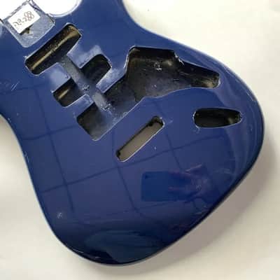 Blue SSH Guitar Stratocaster Strat Style Double Cutaway Basswood Body image 3