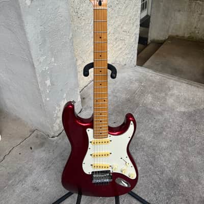 1987 Fender Made in Japan Stratocaster Kahler tremolo- Red Sparkle image 9