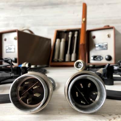 1969 Matched Pair Of AKG C28/C30A Nuvistor Tube Mics w/AKG CK28 Capsule & AKG N12 PSU image 5