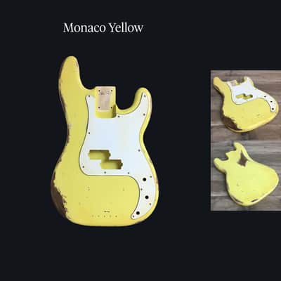 Made to Order - FRANCHIN Jupiter bass body Relic Aged 100% Nitro Lacquer (Sunburst/ Black/ White/ Blue/ Green/ Yellow/ Red/ Pink/ Burgundy/ Purple/ Gold/ Silver, etc.) Basswood Poplar Precision-Bass Style Made in Italy image 12