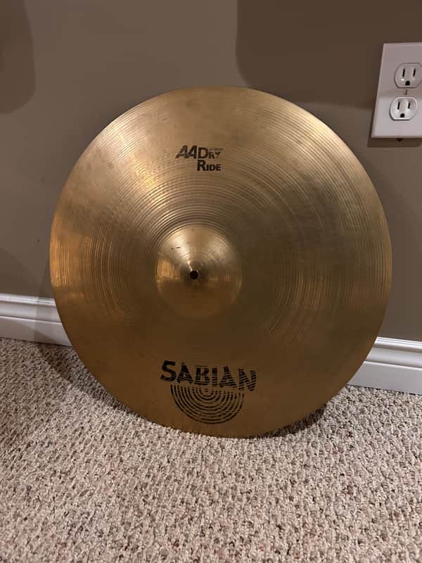 Sabian 21" AA Dry Ride Cymbal 1985 - 2001 - Brilliant image 1
