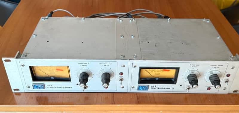 Urei LA-4 Compressor Limiter Pair 1980s - Silverface image 1