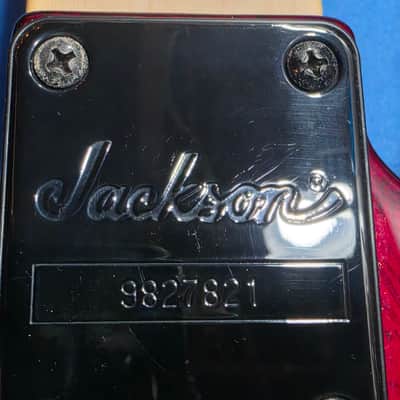 1998 Made in Japan Jackson Pro Series DK2 - Crimson Swirl - with vintage chainsaw case image 3