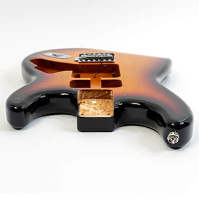 3-Tone Sunburst Stratocaster Body w/ Massive Route For Any Pickup Combo image 2