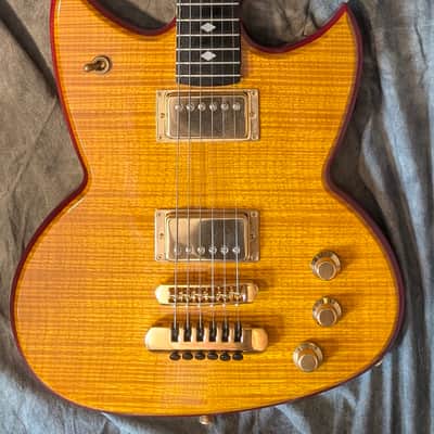 Vaccaro Groove Jet USA Aluminum Neck Custom Shop Flame Maple Gold Hardware Signed Kramer image 1