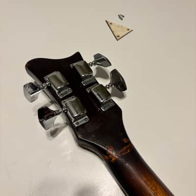 Geeco Apollo Hofner Copy Beatle Bass  500/1 1970's - Sunburst image 11