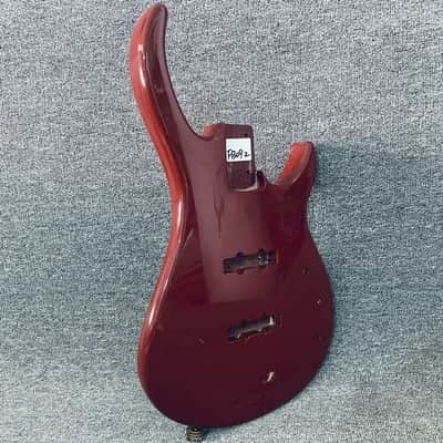 Red 4 String Bass Body image 3