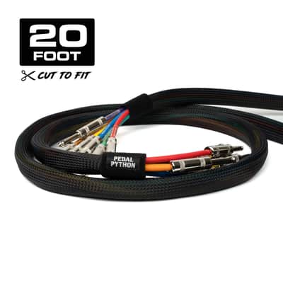 Pedal Python™ 20ft Pedalboard Snake Cable Management System Black image 5